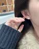 奥斯坦汀（outstanding）S925银耳钉饰正圆仿珍珠高级感送女朋友老婆妈实用情人节生日礼物 直径约10mm［京速达］ 一对 实拍图