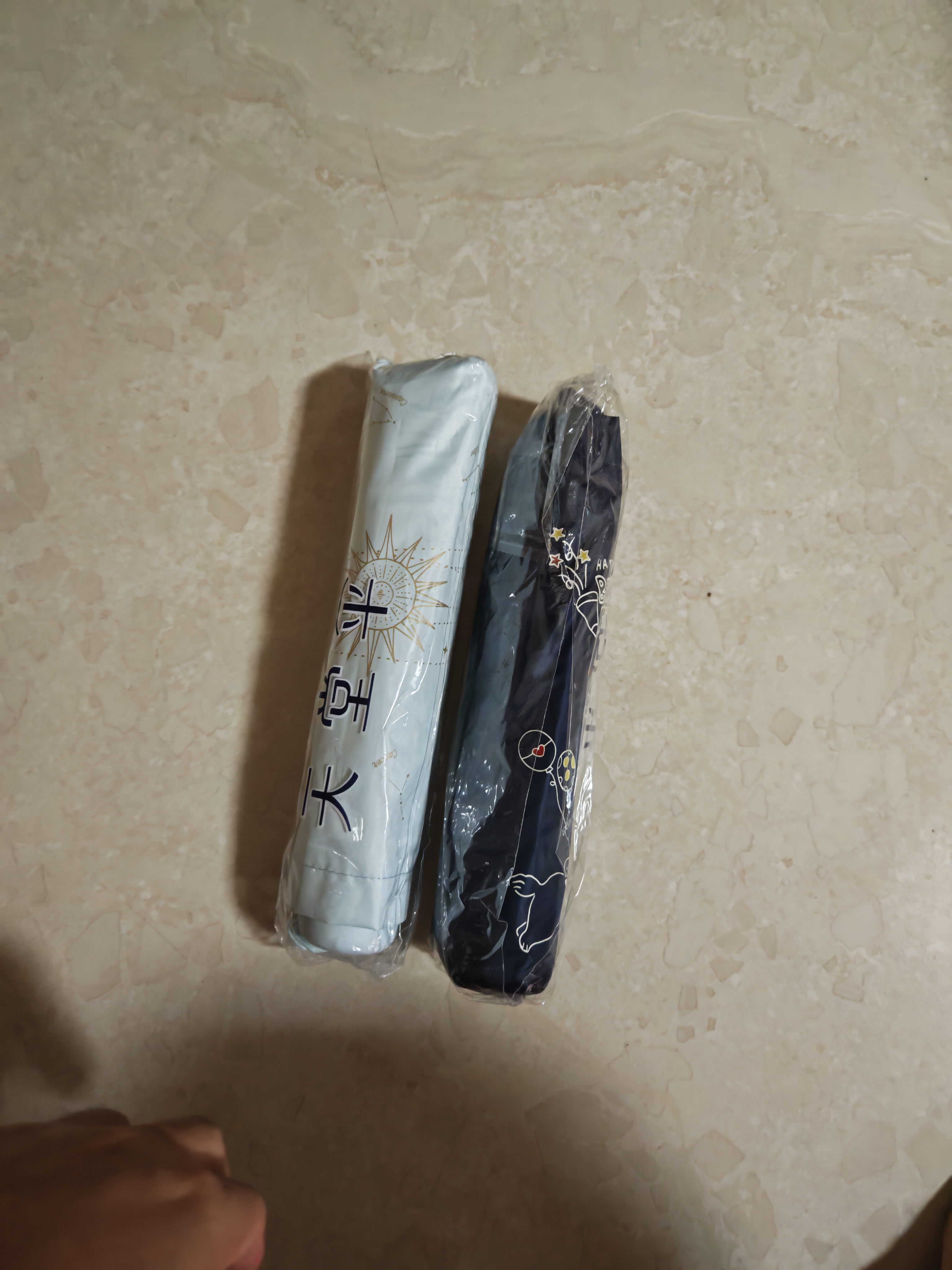 天堂伞 防紫外线晴雨伞三折 便携折叠防晒太阳伞遮阳伞两用伞派对水光蓝 实拍图