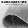 安达通 防滑垫PVC镂空地垫加厚可裁剪地毯室外室内卫生间厨房排水防滑防油地垫 灰色1.2m*1m厚4.5mm  实拍图