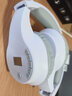驰界英语四六级听力耳机大学生四级六级考试调频FM收音机头戴式蓝牙耳机托福雅思专四专八听力考试耳机 调频充电款丨一键考试丨白色 实拍图