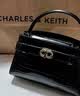 CHARLES&KEITH鳄鱼纹手提包斜挎婚包包女包生日礼物送女友CK2-50270880-1 实拍图