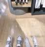 Jordan男女休闲鞋AJ1小迪奥 轻奢感运动鞋板鞋DC0774-105白灰37.5 实拍图