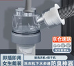 潜水艇（Submarine）洗衣机下水三通 面盆排水管扫地机器人滚筒烘干机二合一专用接头 【8】接洗衣机+烘干机 实拍图