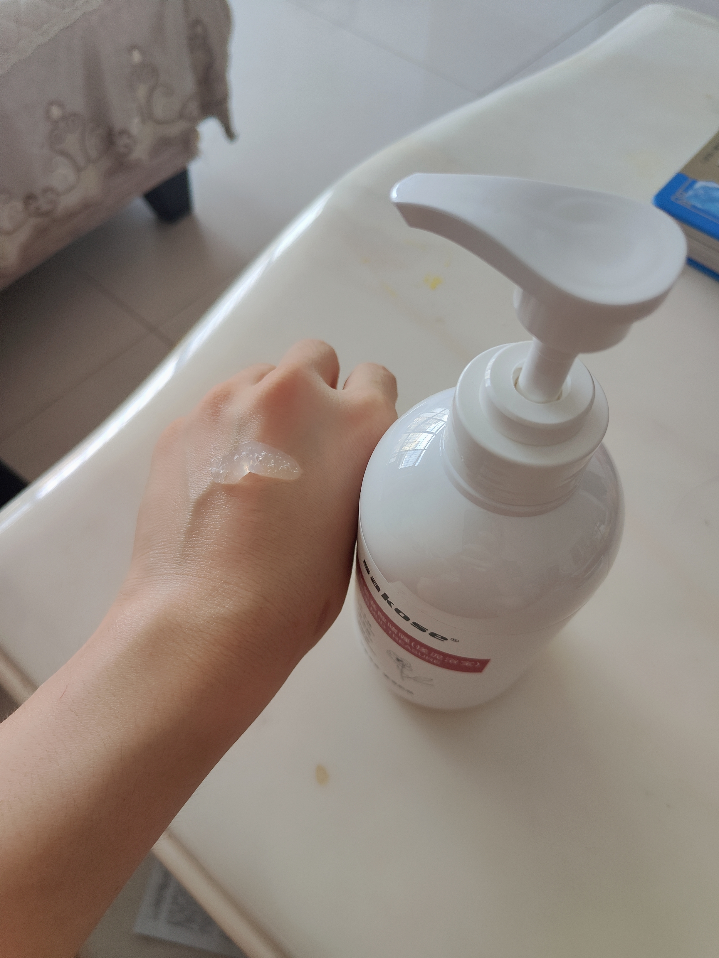 sakose凡士林氨基酸啫喱搓泥浴宝500g深层清洁保湿去角质沐浴露磨砂膏 实拍图