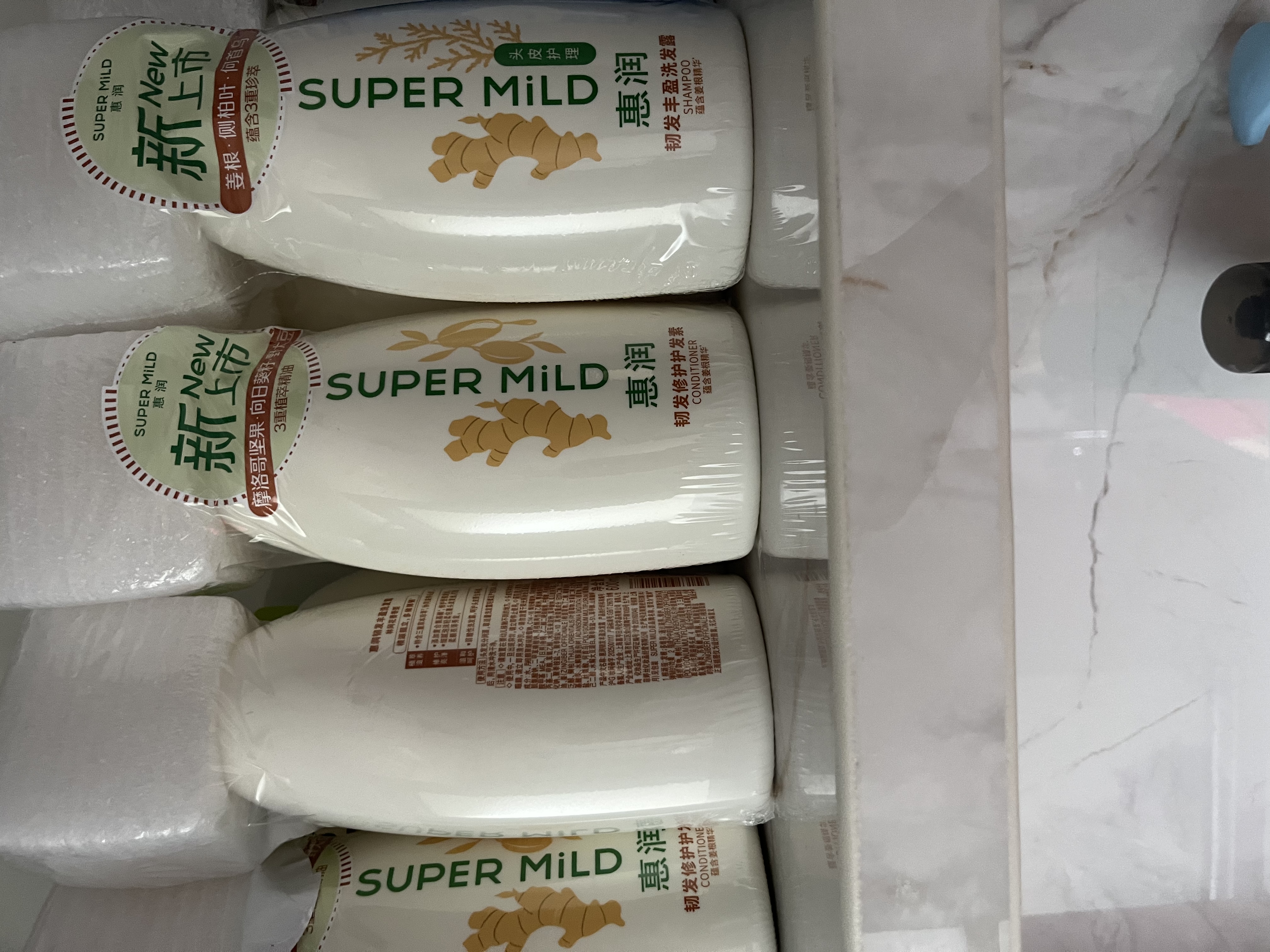 惠润（SUPER MiLD）韧发丰盈洗发露600ml+韧发修护护发素600ml生姜洗护套装自营 实拍图