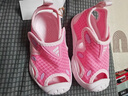 阿迪达斯（adidas）童鞋26新款男女婴童轻运动小浮艇魔术贴包头凉鞋 KI8900粉色 实拍图