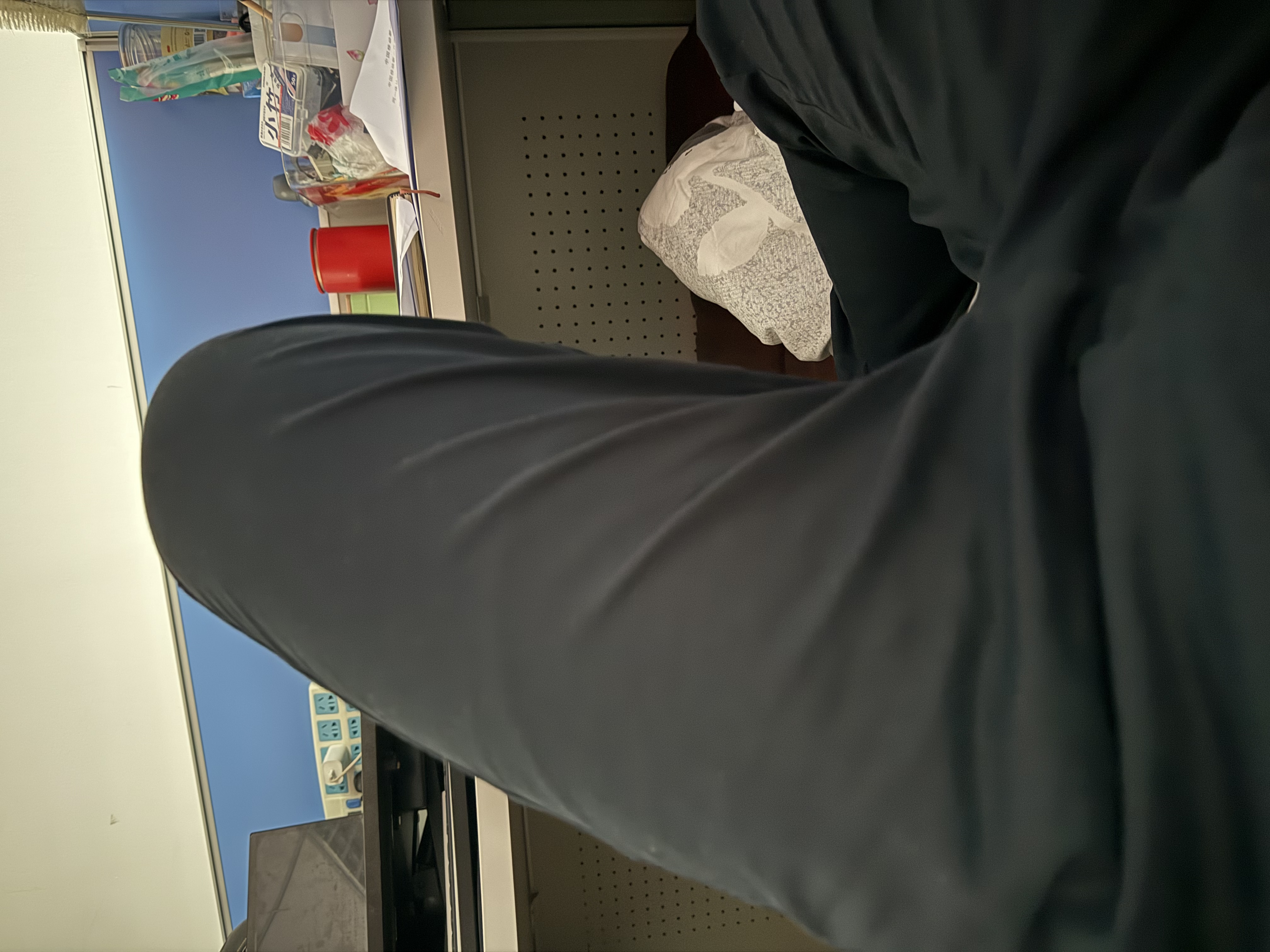 与狼共舞【棉弹舒适】休闲通勤中腰弹力舒适百搭男士长裤 102深蓝 32  实拍图