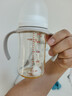 贝亲（Pigeon）自然离乳PPSU重力球吸管奶瓶 双把手240mL6月+(附带6月+12月奶嘴) 实拍图