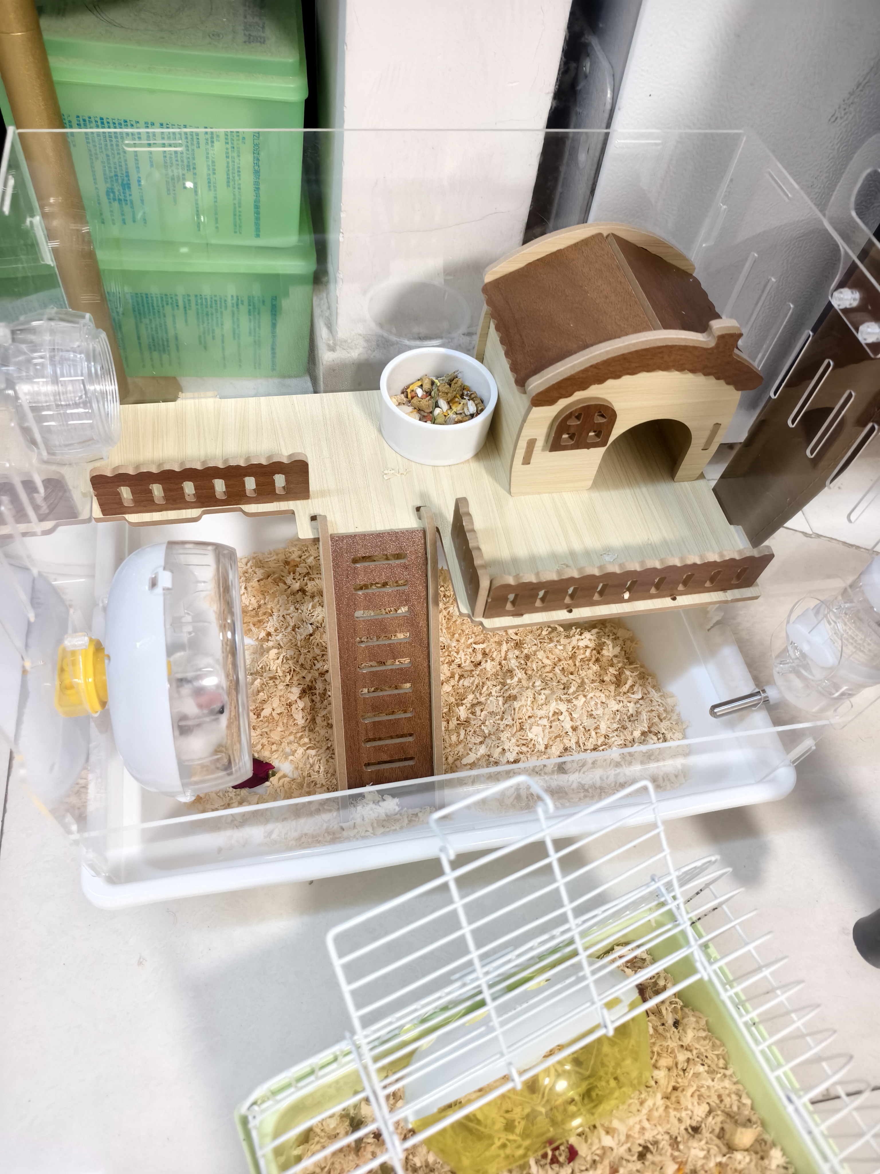 贝初众仓鼠笼子亚克力透明金丝熊豪华别墅专用饲养箱便宜大的超大防啃咬 蘑菇屋【加厚防啃咬】全景豪华7件套 双层设计/超大空间 透气全封闭/全景透明 实拍图