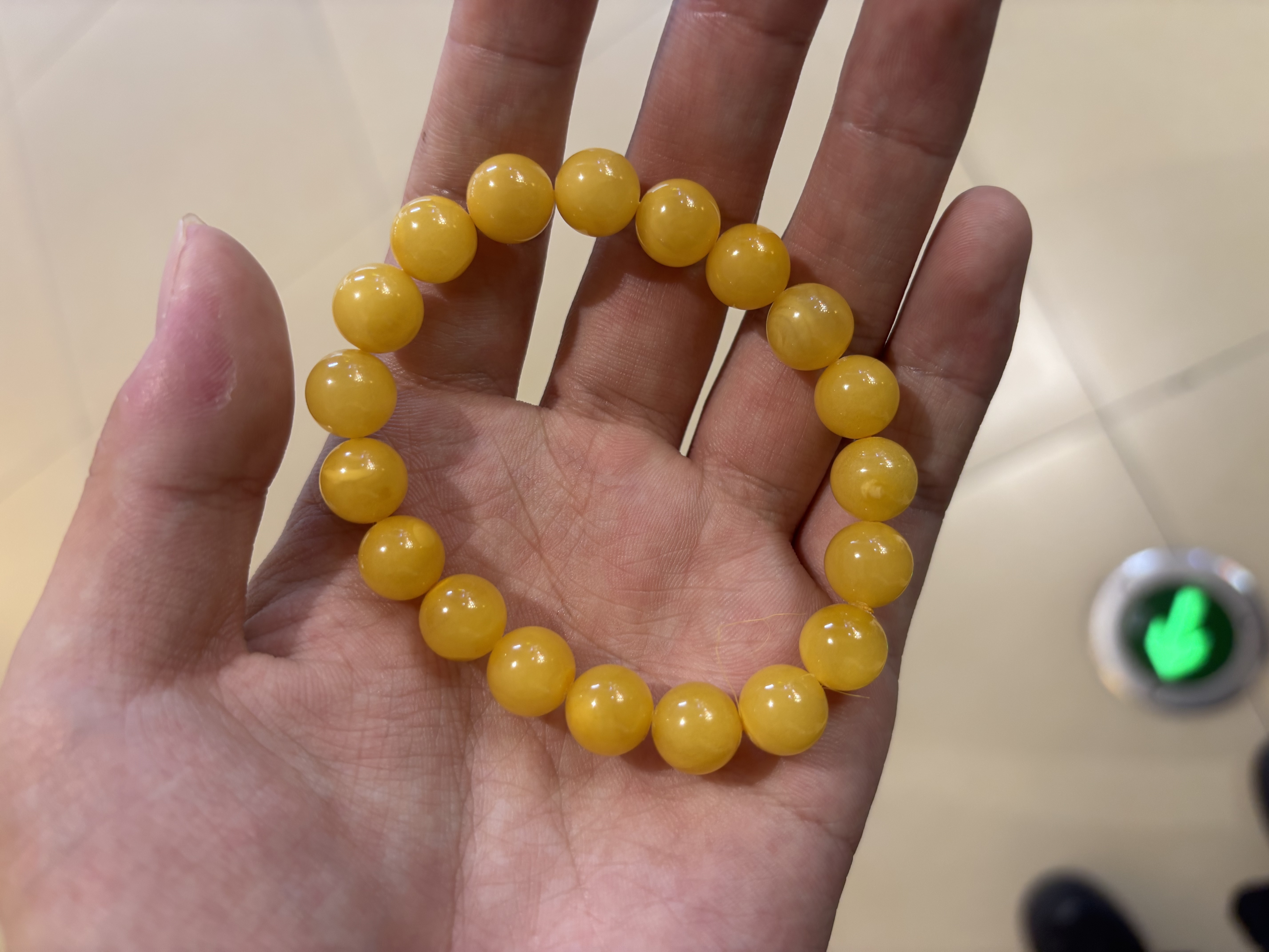 逍遥游鸡油黄蜜蜡手串正宗天然蜜蜡青金石南红长串男士女士送礼 实拍图
