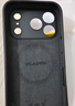 奶小鸭（NEYAA）适用苹果13手机壳 iphone13保护套镜头全包超薄Magsafe磁吸充电液态硅胶防摔简约男女款 石墨黑 实拍图
