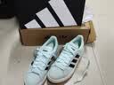 adidas 面包鞋 GRAND COURT BASE 00s休闲板鞋平底鞋男女阿迪达斯 薄荷绿/黑色/汉玉白   41 实拍图