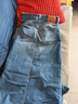 Levi's李维斯夏季女士直筒开衩显高水洗美式休闲蓝色牛仔半裙通勤百搭 蓝色 XS (24) 实拍图