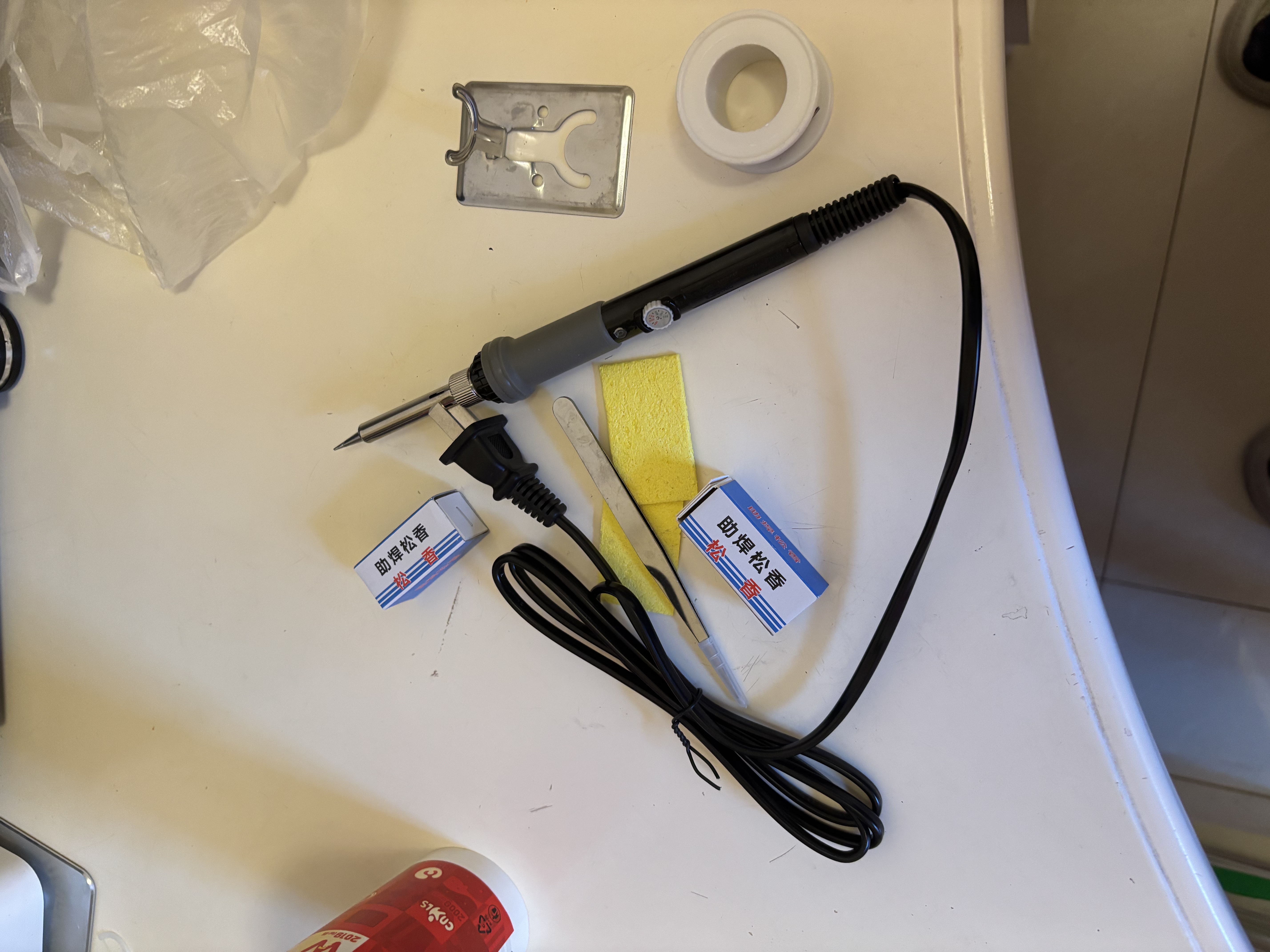 德力西电烙铁家用电焊笔维修焊接神器工具套装恒温电洛铁焊锡枪 实拍图