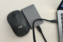 罗技（Logitech）M196 无线蓝牙鼠标 办公鼠标 笔记本商务办公家用 小巧便携 对称手型 石墨灰 实拍图