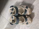 悍途（HUMTTO）夏季沙滩凉鞋洞洞鞋户外徒步溯溪包头运动凉鞋女 米色/墨绿 36  实拍图