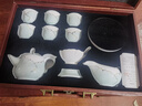 苏氏陶瓷茶具套装忆荷青瓷手绘描金茶杯茶壶套组高档礼盒(茶壶) 实拍图