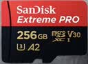 闪迪（SanDisk）256GB TF（MicroSD）内存卡 A2 4K V30 U3 C10 至尊超极速移动存储卡 读速200MB/s 写速140MB/s 实拍图