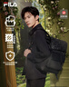 FILA斐乐黑武士|易烊千玺同款休闲男士背包双肩包电脑包老花书包 满印一-ZA XS 实拍图
