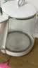 美的（Midea）养生壶大容量 柔声轻音变频智能预约烧水壶 全自动恒温全玻璃煮茶壶保温一体电水壶 316材质恒温壶 【双层隔热盖】14大养生功能12Q 1.5L 实拍图