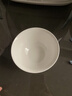 斯凯绨（Sky Top）米饭碗骨瓷小汤碗纯白陶瓷家用酒店餐具套装4.5英寸金钟碗10件 实拍图