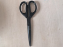 得力（deli）办公剪刀黑刃防锈中号180mm文具剪子快递刀裁缝剪刀家用生活手工剪纸刀办公用品 黑色6009-S 实拍图