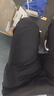 杉杉（FIRS）【含桑蚕丝】休闲裤男士四季薄款商务通勤抗皱透气男裤 黑色 34  实拍图