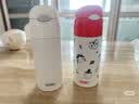 膳魔师（THERMOS）400ml保温杯吸管杯不锈钢男女士保冷水杯子TCMI-400S WH 实拍图