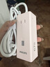 飞利浦（PHILIPS）氮化镓67W快充笔记本插座/桌面充电站/桌面插座/USB插线板便携插排 小电舱安全快充2C2A+3插孔粉 实拍图