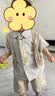 G.duck小黄鸭男童夏装套装儿童衣服夏季衬衫小西装宝宝一周岁礼服两件套 KN242212卡其色 90 建议9个月-1岁20-25斤 实拍图