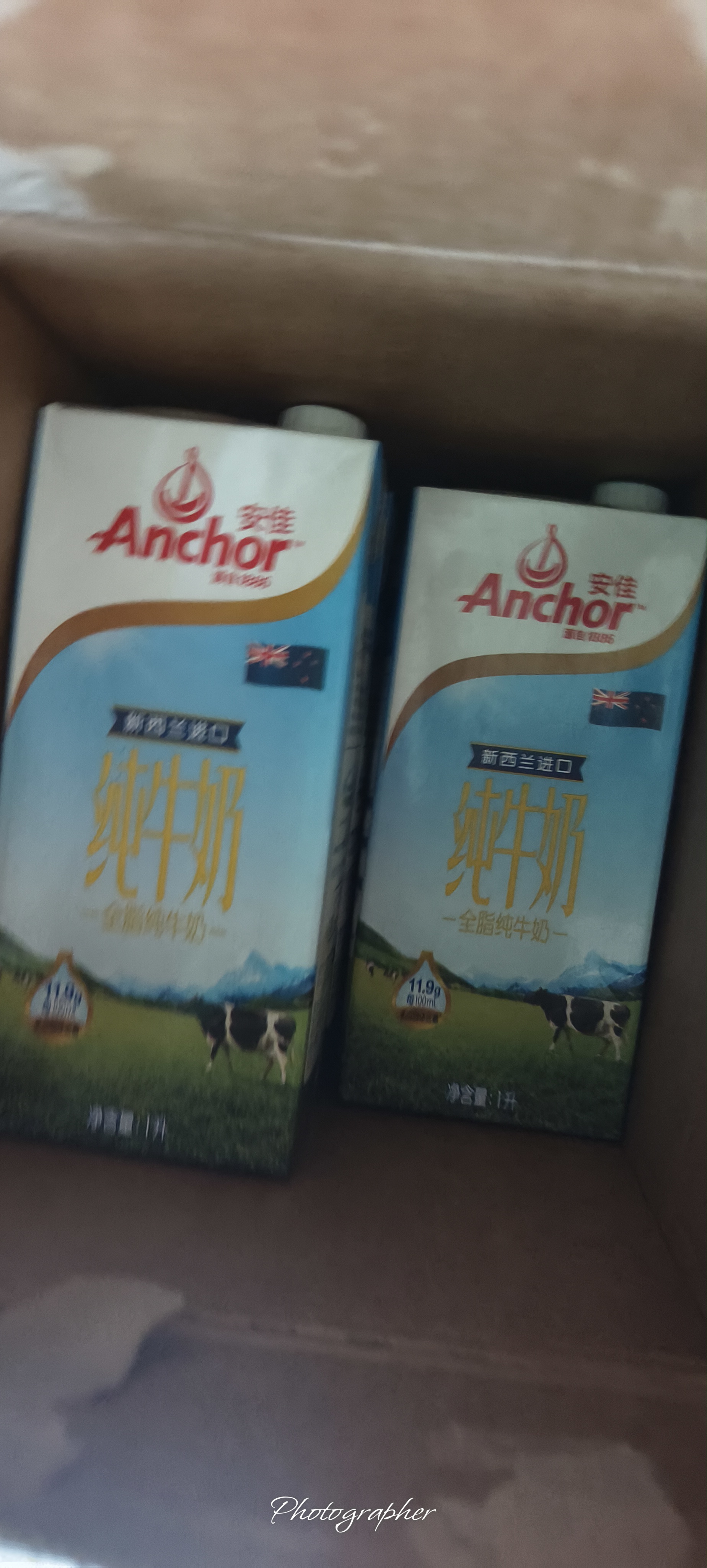 安佳（Anchor）3.6g蛋白质全脂牛奶 新西兰进口草饲牛奶1L*12盒 实拍图
