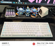 RKR98三模机械键盘无线2.4G蓝牙有线客制化Gasket热插拔99键PBT键帽电竞游戏笔记本办公空青烟雨轴V2 实拍图