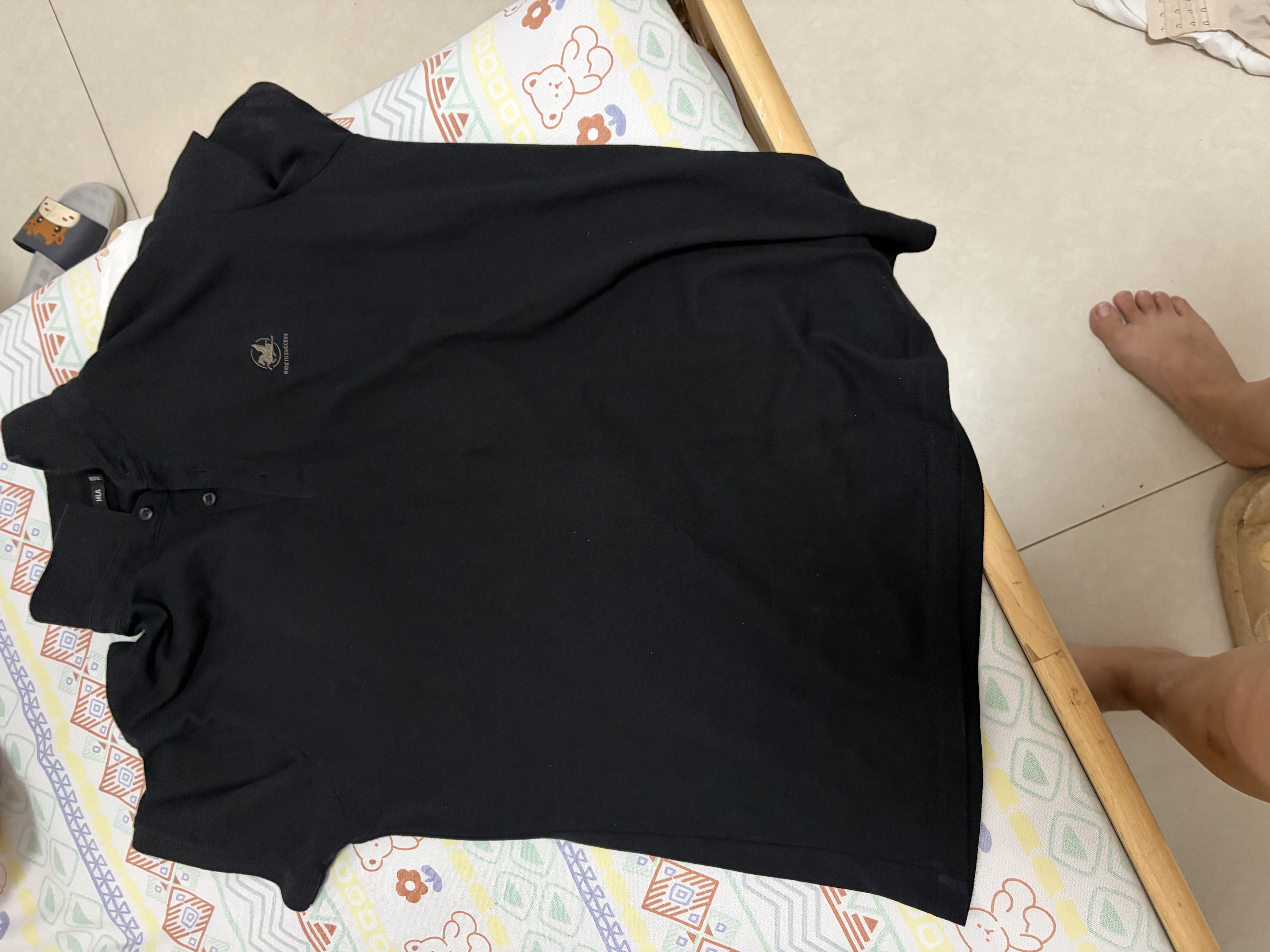 海澜之家短袖POLO衫男26新马年敦煌系列凉感短袖男夏季黑色L 实拍图
