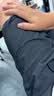 HLA海澜之家休闲中裤男运动三体联名系列短裤男夏季 实拍图