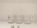 青苹果耐热玻璃咖啡杯300ml6只装 家用玻璃水杯 竖纹茶杯洋酒杯啤酒杯 实拍图
