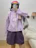 北州人三合一小个子冲锋衣女款防风防水保暖短款户外登山服西藏旅行服 弗洛伊德粉【内胆可拆卸】 S （建议85-100斤） 实拍图