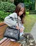 CinvaiKrose官方店小c&k包包女包2026新款单肩包斜挎包大容量托特包生日礼物 黑色Beige【节日送礼表白可代写心意贺卡】 实拍图