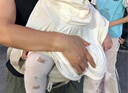babylove婴儿斗篷防晒服夏季凉感男女宝宝防紫外线连帽披风纯色薄外套 实拍图