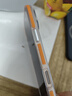猩球卫士高级感防指纹适用Apple/苹果iPhone16ProMax磁吸瓦楞手机壳超薄行李箱条纹保护套磨砂外壳橙 实拍图