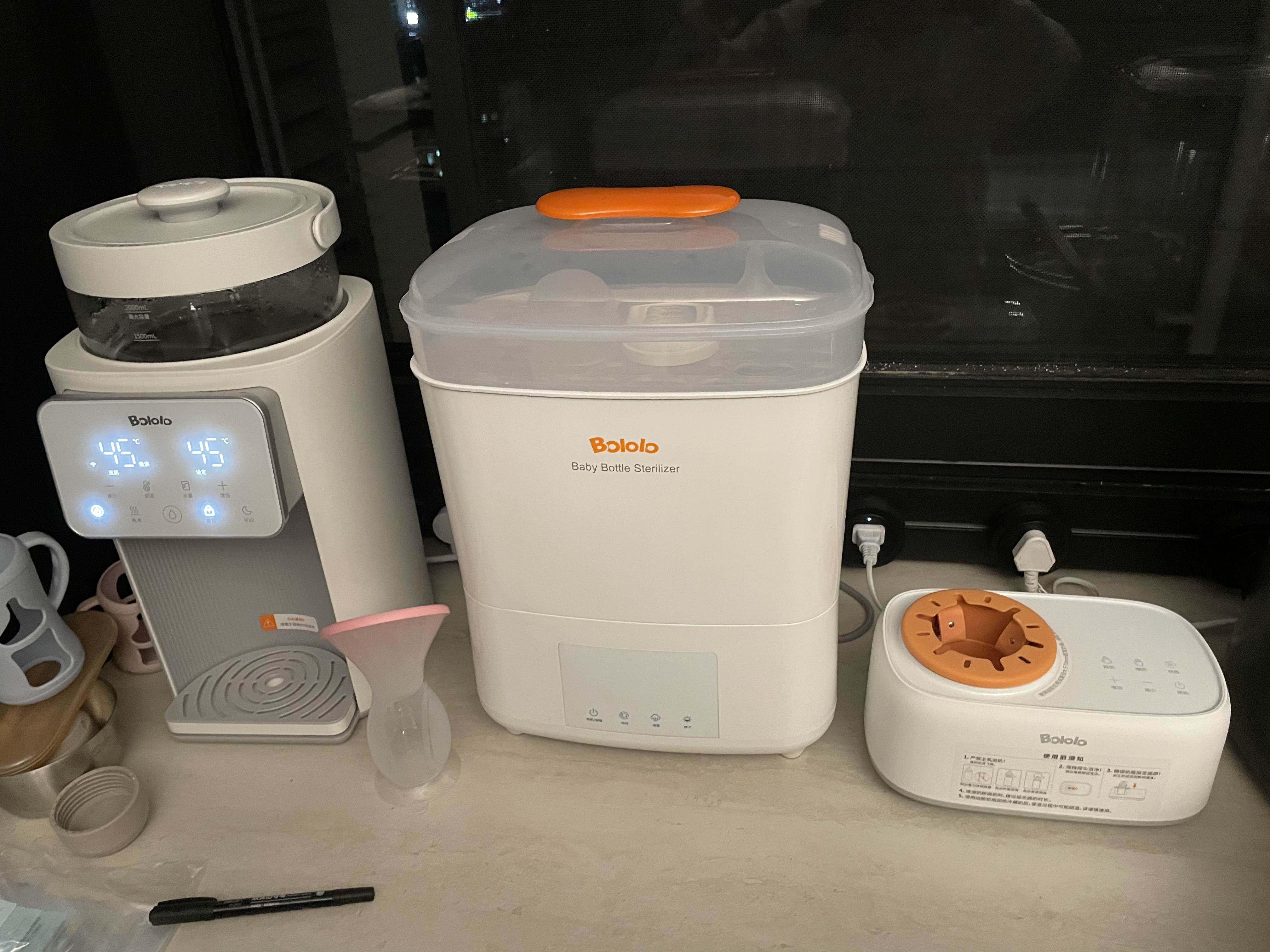 波咯咯（bololo）蒸汽奶瓶消毒器烘干一体机多功能保管消毒柜婴儿蒸汽消毒锅 【蒸汽ultra】 12L 消毒/烘干/蒸食/72h保管 实拍图
