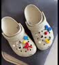 卡骆驰（CROCS）经典洞洞鞋轻便百搭女沙滩鞋包头拖鞋男鞋|10001 骨白色-2Y2(含智必星) 40 (250mm) 实拍图
