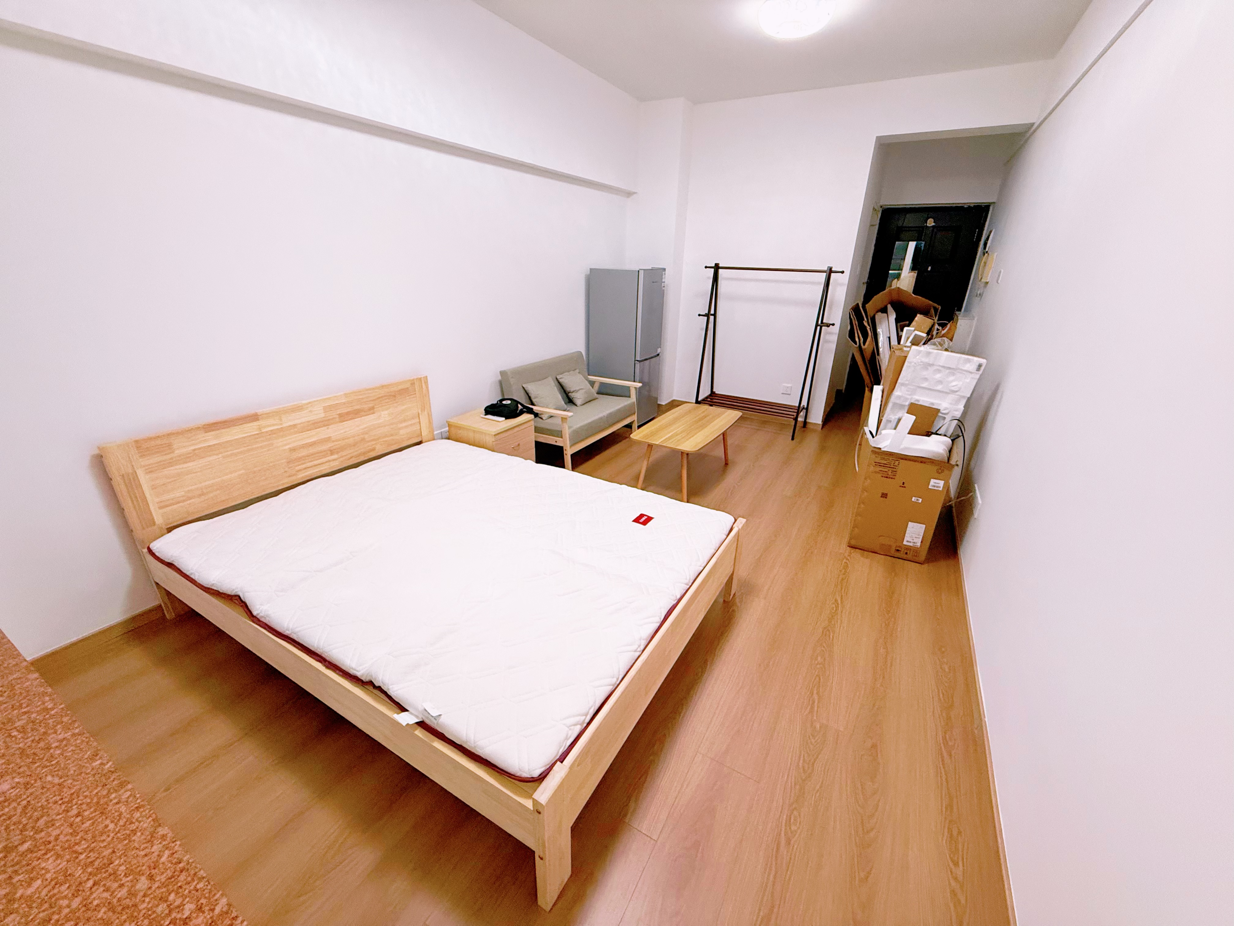 意米之恋橡胶木床实木床 主卧双人床 卧室家具 品质大板【包安装】1.5m*2m 实拍图