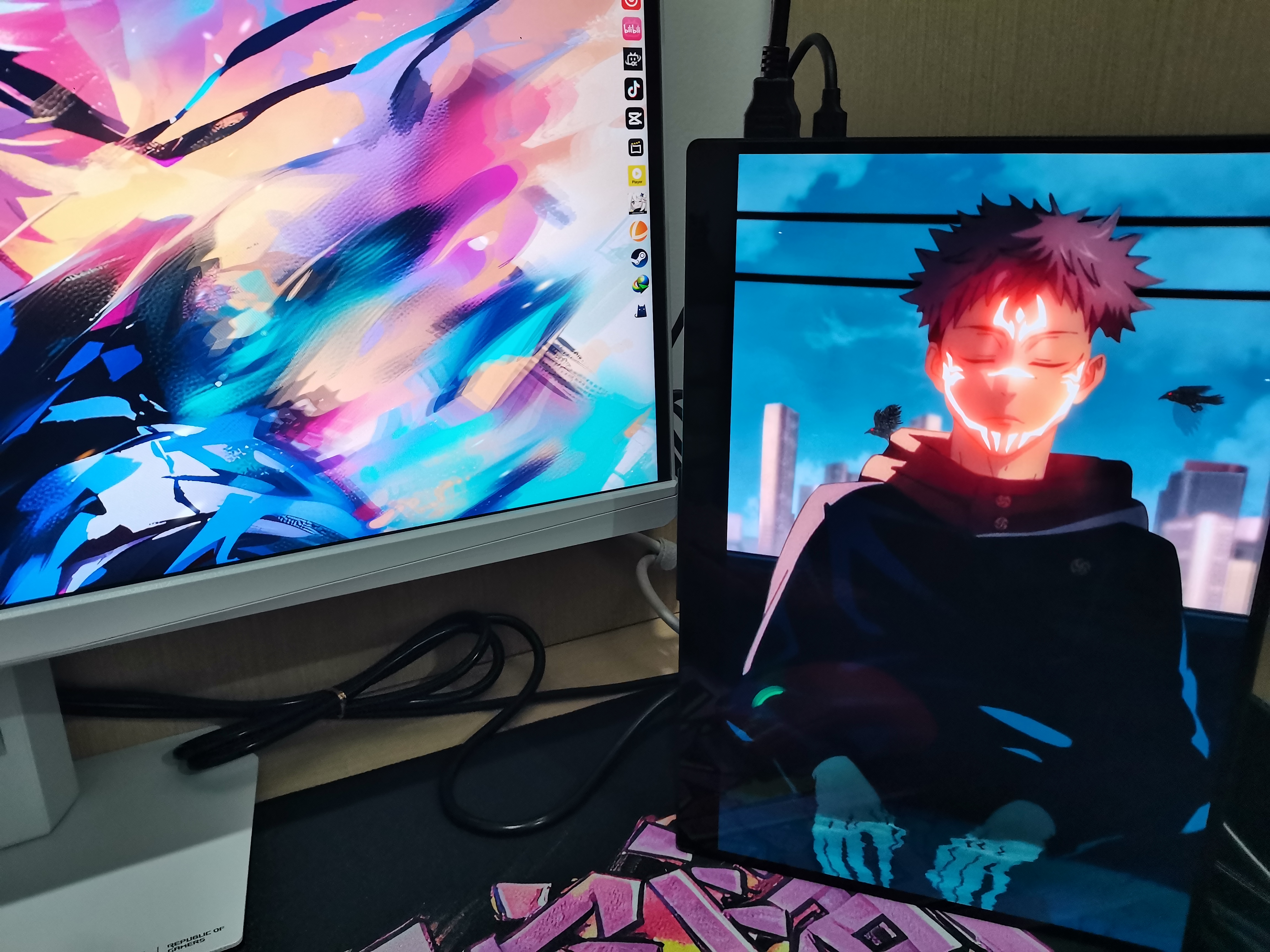 雕塑家14英寸便携式显示器4K OLED屏100%DCI-P3高色域 手机电脑笔记本副屏Ps5一线直连扩展屏MU140LH 实拍图