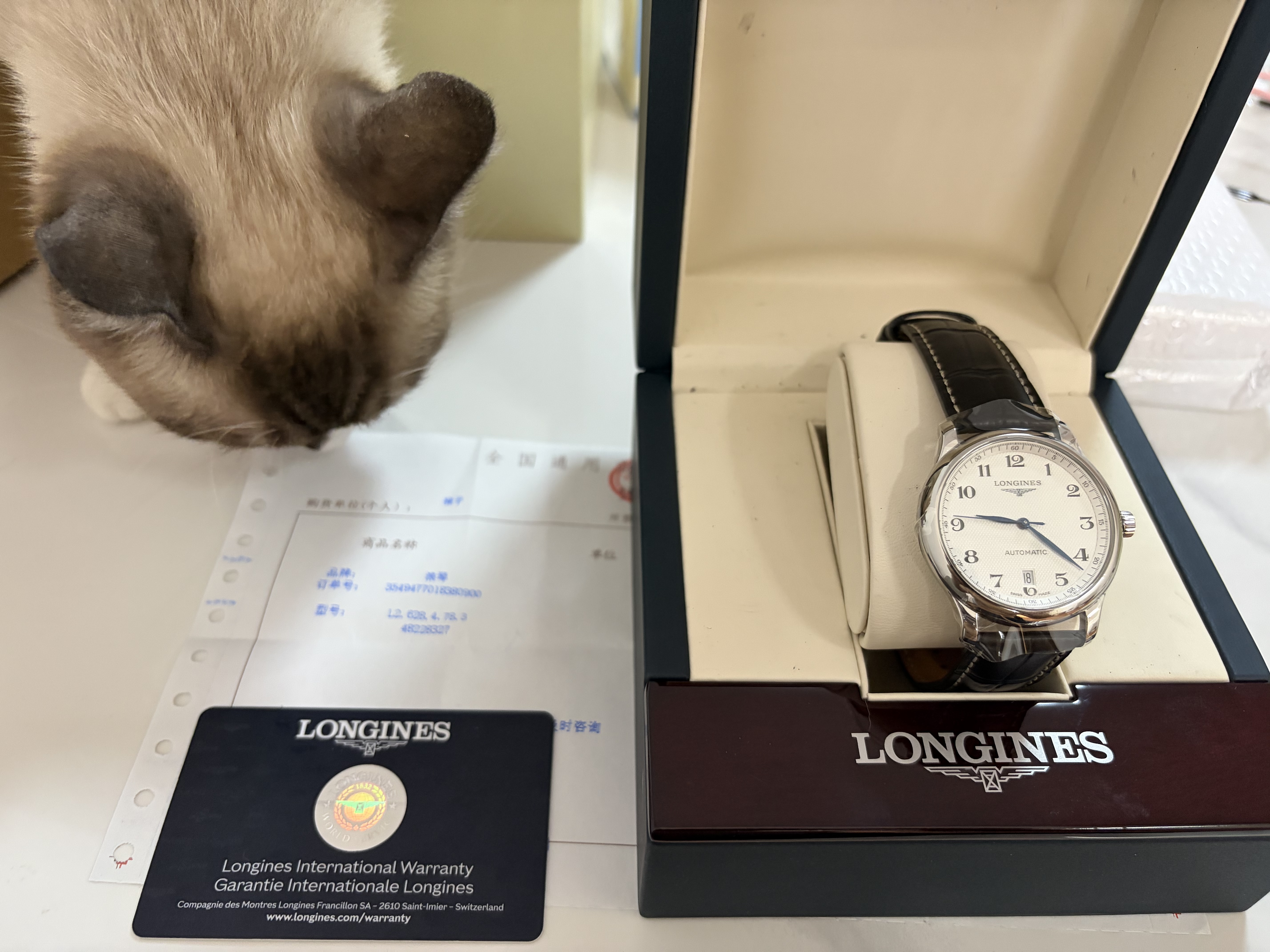 【二手99新】浪琴LONGINES名匠系列男表瑞士手表 全自动折叠扣真皮男士机械表奢侈品腕表瑞表名表 24年 全套在保【38.5mm皮带】 进口手表+全国包邮+终身售后 实拍图