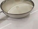 爱仕达陶瓷煎锅平底锅不粘锅家用早餐煎蛋牛排多用小炒锅燃气电磁通用 轻量不粘煎炒锅丨带盖丨 24cm 实拍图
