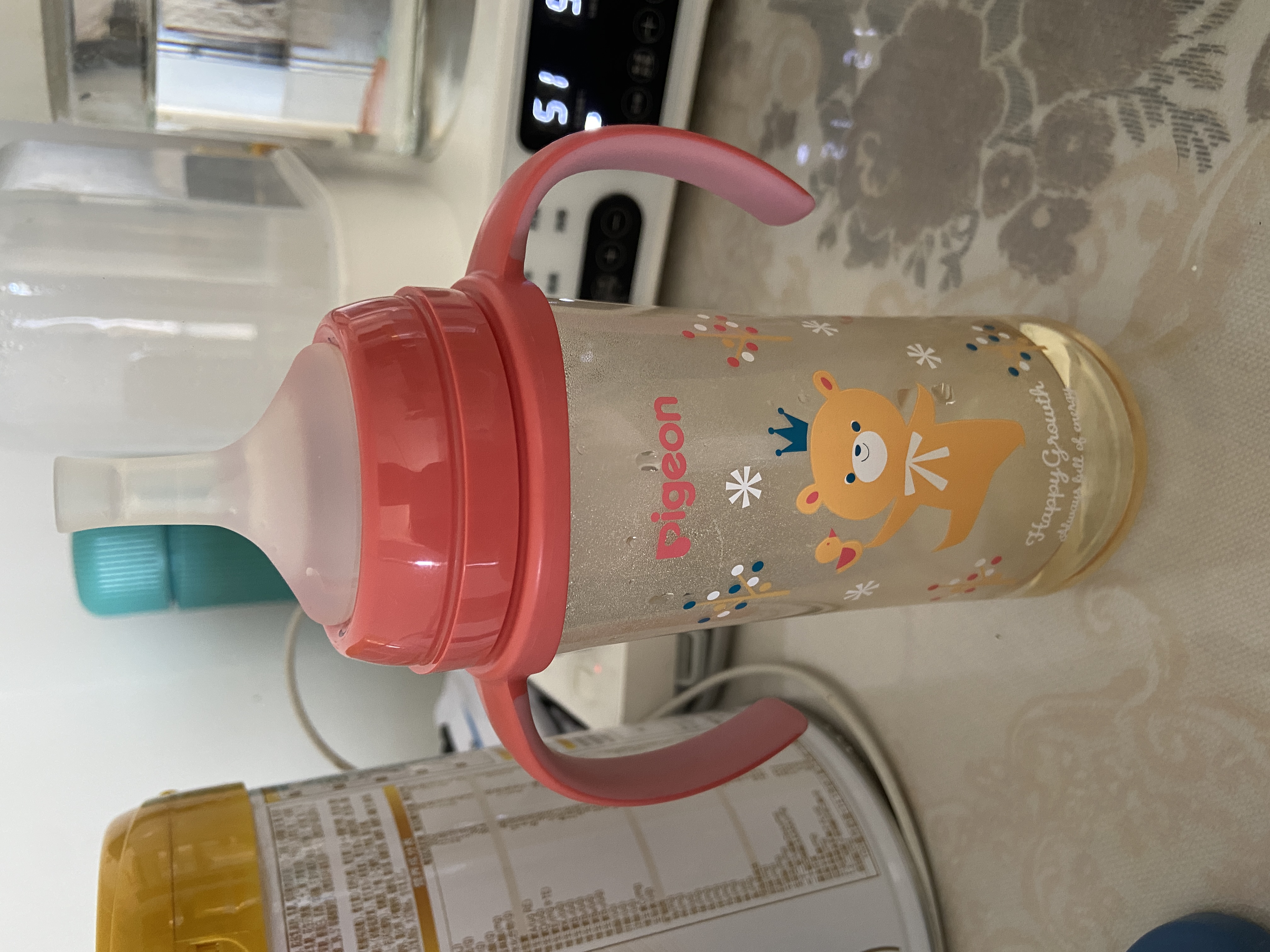 贝亲（Pigeon）贝亲 自然离乳PPSU重力球吸管奶瓶330mL 转圈圈 12月+ AA256 实拍图