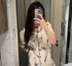 维多利亚的秘密杨幂同款宅度假系列水光绸印花短袖凉感睡衣家居服七夕情人节礼物 08T7裸粉羽毛-短袖短裤 11262802 L 实拍图