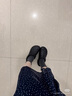 卡骆驰（CROCS）新款厚底云朵洞洞鞋送女友礼物206750 黑色   37-38 实拍图