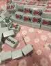 高档大号单色仿玉机麻牌新型环保密胺实心材质麻将机专用麻将牌 青晶玉+羊脂玉（两副） 尺码46-规格136张 实拍图