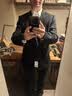 雅戈尔（YOUNGOR）西服男士050款上衣秋冬青年男套西上衣羊毛面料经典西服 藏青 M 170/92A 实拍图